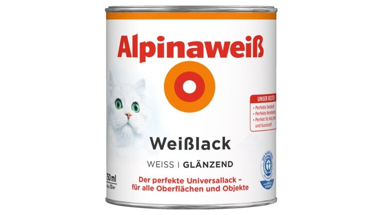 Alpina Weißlack, in der Dose